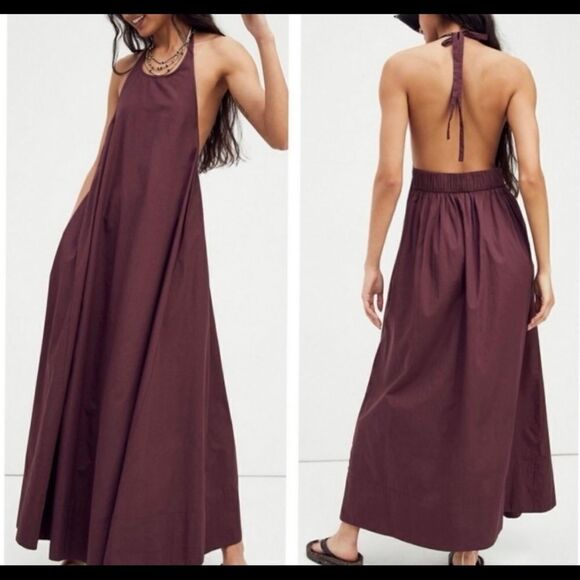 NWOT Free People Beachside Tide Maxi Dress size S - Picture 12 of 13